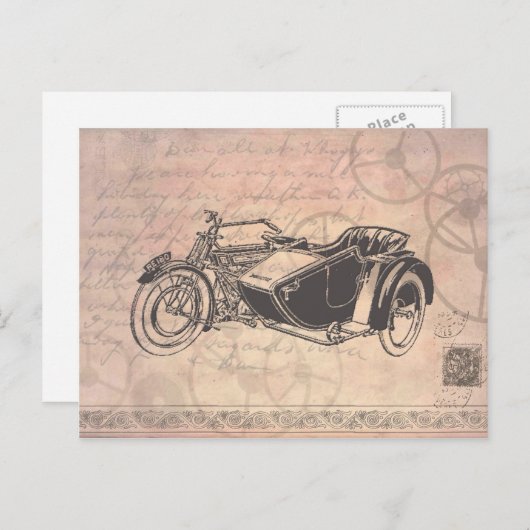 Steampunk Briefkaart (Voorkant / Achterkant)