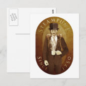 STEAMPUNK BRIEFKAART (Voorkant / Achterkant)