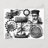 steampunk briefkaart (Voorkant)