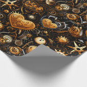 Steampunk brons koper Victoriaans Cadeaupapier (Hoek)