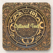 Steampunk Bronze Gears Filigree Bier Onderzetter (Voorkant)