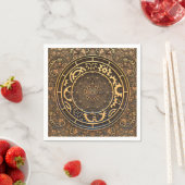Steampunk Bronze Gears Filigree Servet (Insitu)