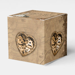 Steampunk Bruid Bruiloft Favor Box Bedankdoosjes