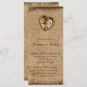  Steampunk bruid bruiloft programma Programmakaart (Voorkant / Achterkant)