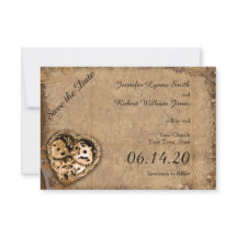  Steampunk Bruid Bruiloft Save the Date