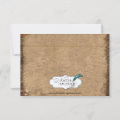 Steampunk Bruid Bruiloft Save the Date (Achterkant)