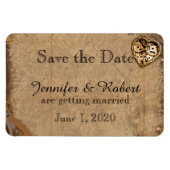  Steampunk Bruid Bruiloft Save the Date Magneet (Horizontaal)