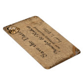 Steampunk Bruid Bruiloft Save the Date Magneet (Rechterzijde)