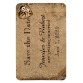 Steampunk Bruid Bruiloft Save the Date Magneet (Verticaal)