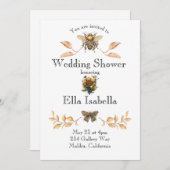 Steampunk bruiloft douche uitnodiging (Voorkant / Achterkant)