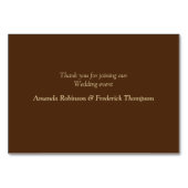 Steampunk Bruiloft op Suede Receptie kaarten (Achterkant)