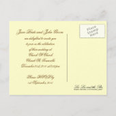 Steampunk bruiloft, uitnodiging briefkaart (Achterkant)