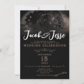 Steampunk bruiloft uitnodiging - Flat Kaart (Voorkant)