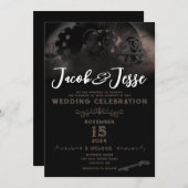 Steampunk bruiloft uitnodiging - Flat Kaart (Voorkant / Achterkant)