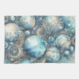 Steampunk Bubbles Keukenhanddoek