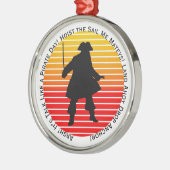 Steampunk Buccaneers praten als een piraatdag Argh Metalen Ornament (Links)