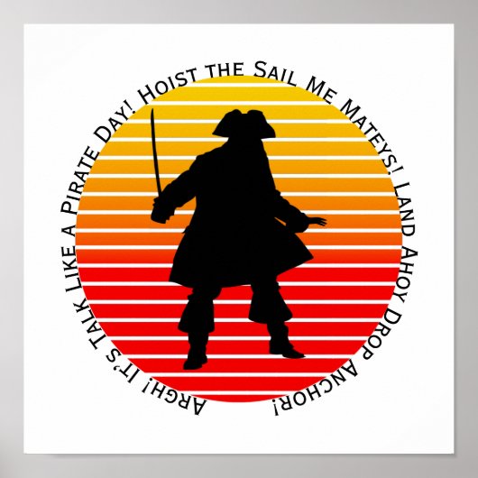 Steampunk Buccaneers Talk Like a Pirate Day Argh! Poster (Voorkant)