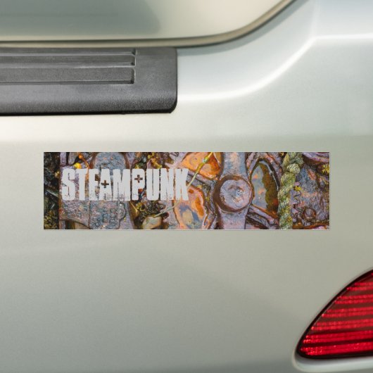 Steampunk Bumpersticker (Op auto)