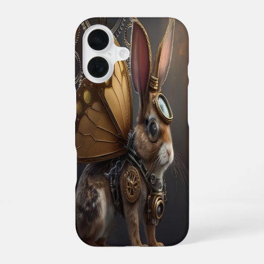Steampunk Bunny iPhone 16 Hoesje (Achterkant)