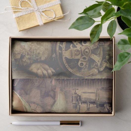 Steampunk Bunny Rabbit Tissuepapier (Geschenk)