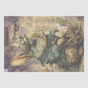 Steampunk Bunny Rabbit Tissuepapier