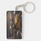 Steampunk Bunny Sleutelhanger (achterkant)