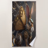 Steampunk Bunny Strandlaken (Voorkant)