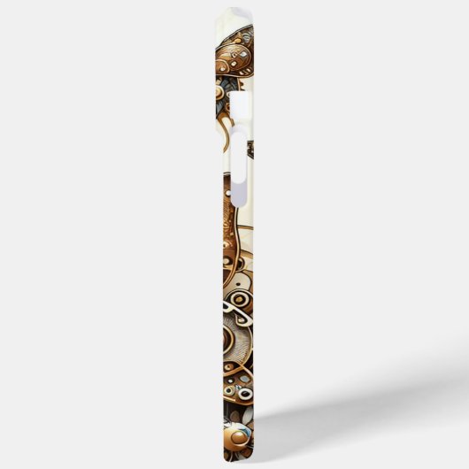 Steampunk Butterflies Monogrammed Case-Mate iPhone Case (Achterkant / Links)