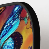 Steampunk Butterflies Patroon Pickleball Paddle (Links Detail)