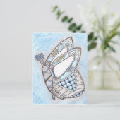 Steampunk Butterfly Briefkaart (Staand voorkant)