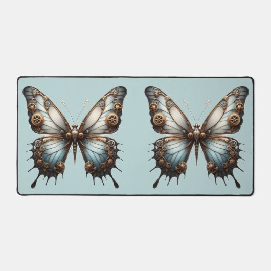 Steampunk Butterfly Desk Mat (Voorkant)