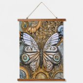 Steampunk Butterfly Hangend Wandkleed (Voorkant)