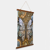 Steampunk Butterfly Hangend Wandkleed (Gebogen)