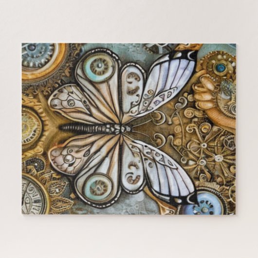 Steampunk Butterfly Legpuzzel (Horizontaal)