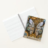 Steampunk Butterfly Notitieboek (Binnen)
