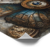 Steampunk Butterfly Poster (Hoek)
