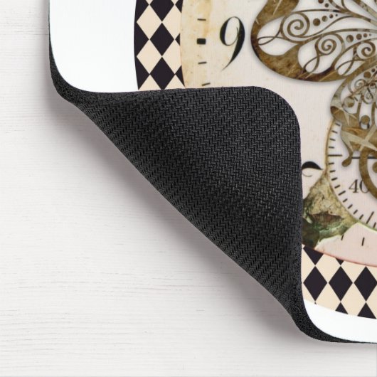 Steampunk Butterfly Round Muismat (Hoek)