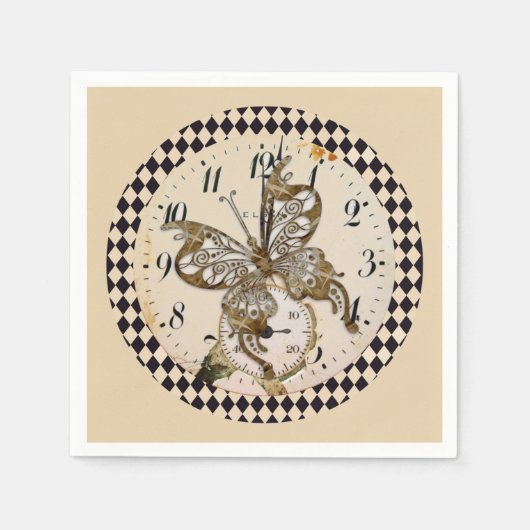 Steampunk Butterfly Servet (Voorkant)