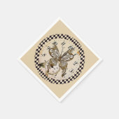 Steampunk Butterfly Servet (Hoek)