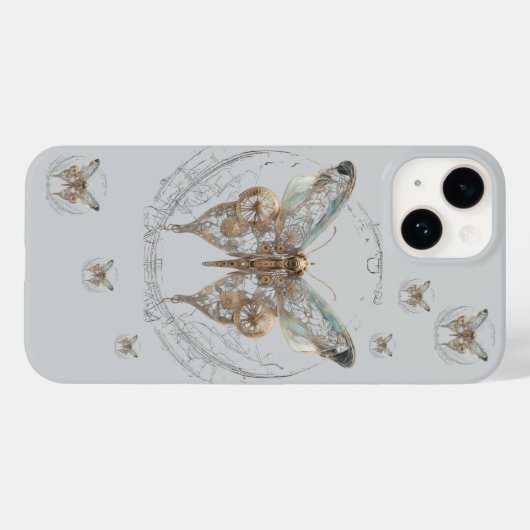 Steampunk Butterfly Shirt  Case-Mate iPhone Case (Achterkant (horizontaal))