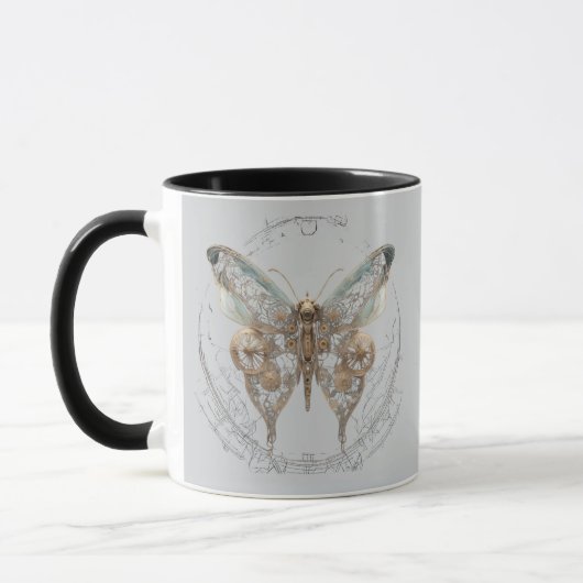 Steampunk Butterfly Shirt  Mok (Links)