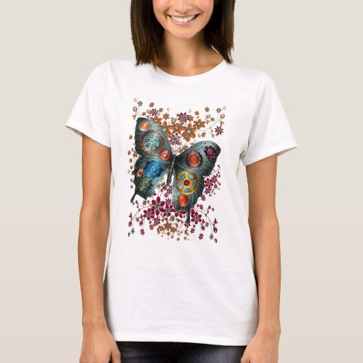 Steampunk Butterfly T-shirt (Voorkant)