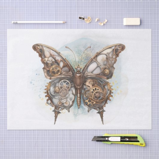 Steampunk Butterfly Tissuepapier (Craft)