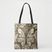 Steampunk Butterfly Tote Bag (Voorkant)