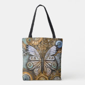 Steampunk Butterfly Tote Bag (Achterkant)