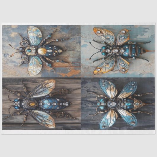 Steampunk Buzz Collage (4) beroemd gemaakt door El Tissuepapier (Voorkant)