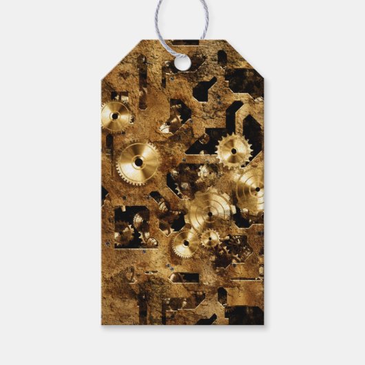 Steampunk Cadeaulabel (Voorkant)