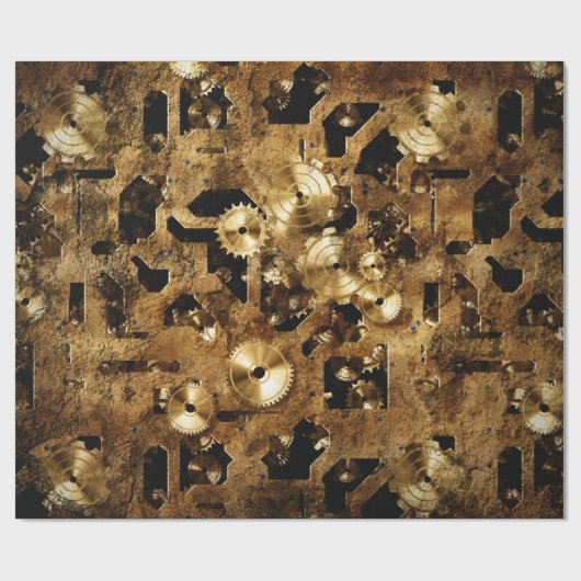 Steampunk Cadeaupapier (Vlak)