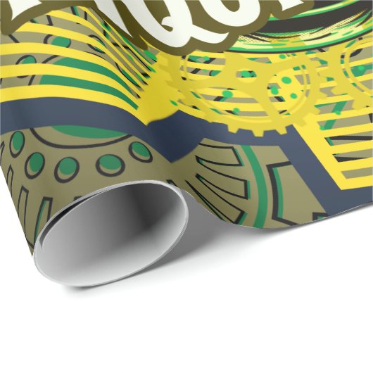 Steampunk Cadeaupapier (Rol Hoek)