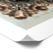 Steampunk Cameo Blue Poster (Hoek)